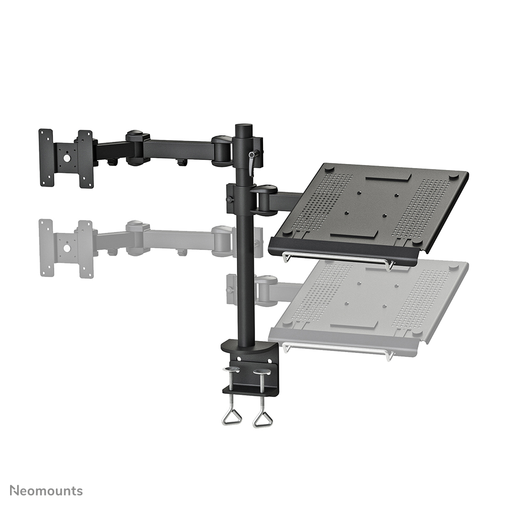 Neomounts FPMA-D960NOTEBOOK Braccio per monitor con supporto per laptop 10-27"